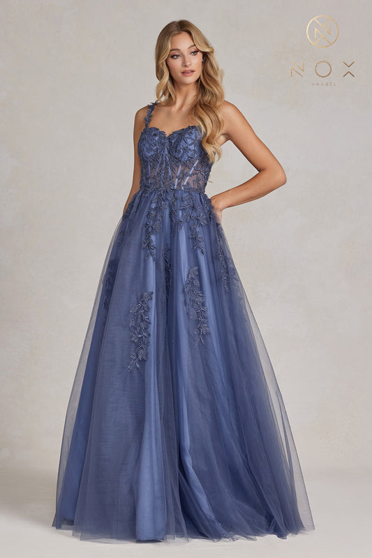 Nox Anabel: The Enchanted Bustier-Inspired Prom Dress for Regal Glamour