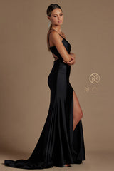 Nox Anabel's Enchanting Chiffon Gown: Radiate Like a Star