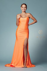 Nox Anabel's Enchanting Chiffon Gown: Radiate Like a Star