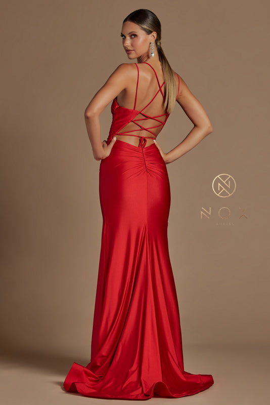 Nox Anabel's Enchanting Chiffon Gown: Radiate Like a Star