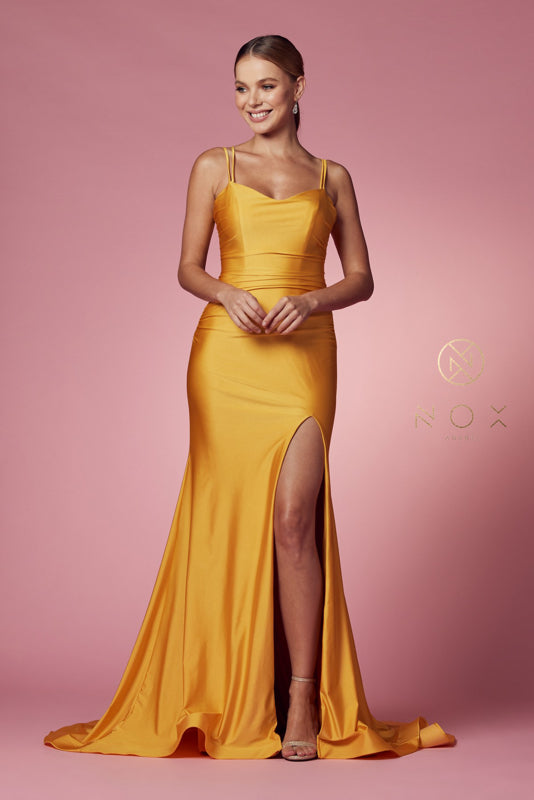 Nox Anabel's Enchanting Chiffon Gown: Radiate Like a Star