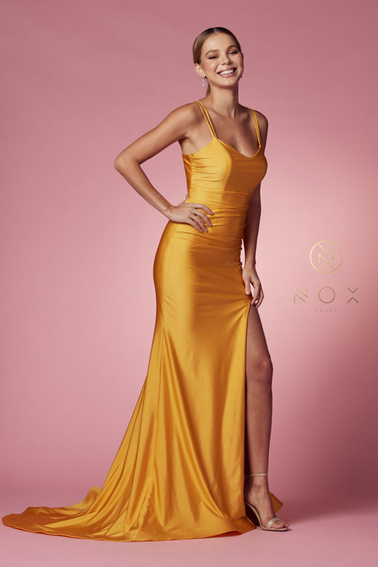Nox Anabel's Enchanting Chiffon Gown: Radiate Like a Star