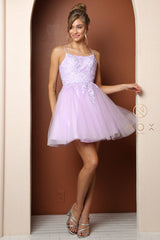 **Nox Anabel's Enchanting Lace-Adorned Short Dress: Captivating Style for Unforgettable Moments**