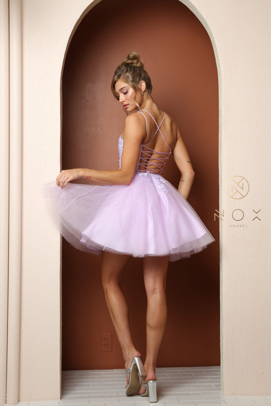 Nox Anabel T718: The Enchanting Short Dress for Unforgettable Occasions