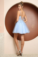 Nox Anabel's Enchanting Illusion Bodice Dress: Ethereal Beauty for Formal Events