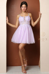 Ethereal Enchantment: Nox Anabel Illusion Bodice Embroidered Gown for Formal Occasions