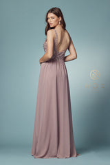 Nox Anabel's Beaded Masterpiece: Captivating Sheer Mesh Prom Gown