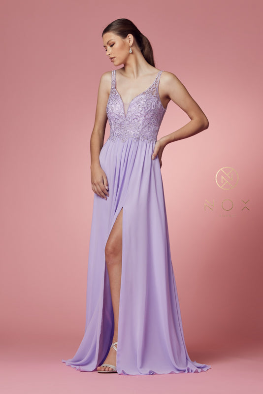 Nox Anabel's Shimmering Beaded Prom Dress: Captivating Couture for Your Special Night