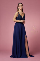 Nox Anabel's Beaded Masterpiece: Captivating Sheer Mesh Prom Gown