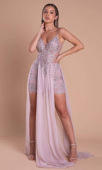 **Portia and Scarlett: Captivating in Embroidered Elegance (PS21124)**