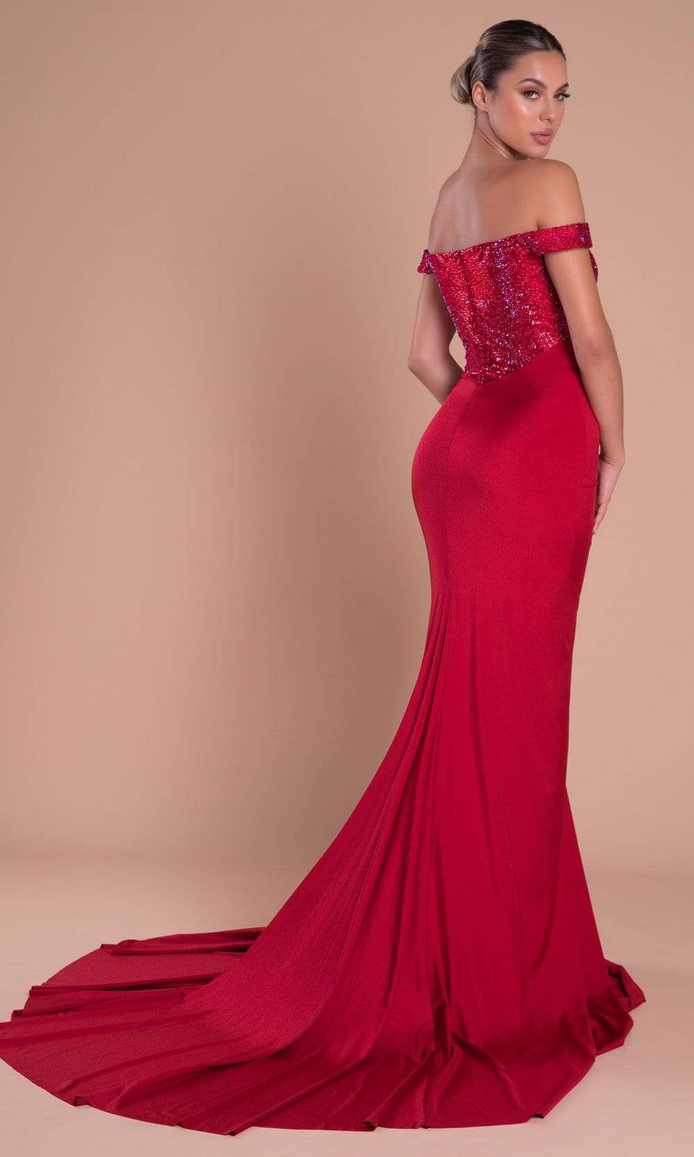 Portia and Scarlett: Shimmering Evening Gown for Enchanting Occasions