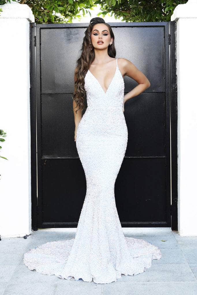 **Portia and Scarlet's Enchanting Evening Gown: Elevate Your Allure**
