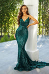 Shimmering Sequins and Beads: Portia and Scarlett's Dazzling Mermaid Gown