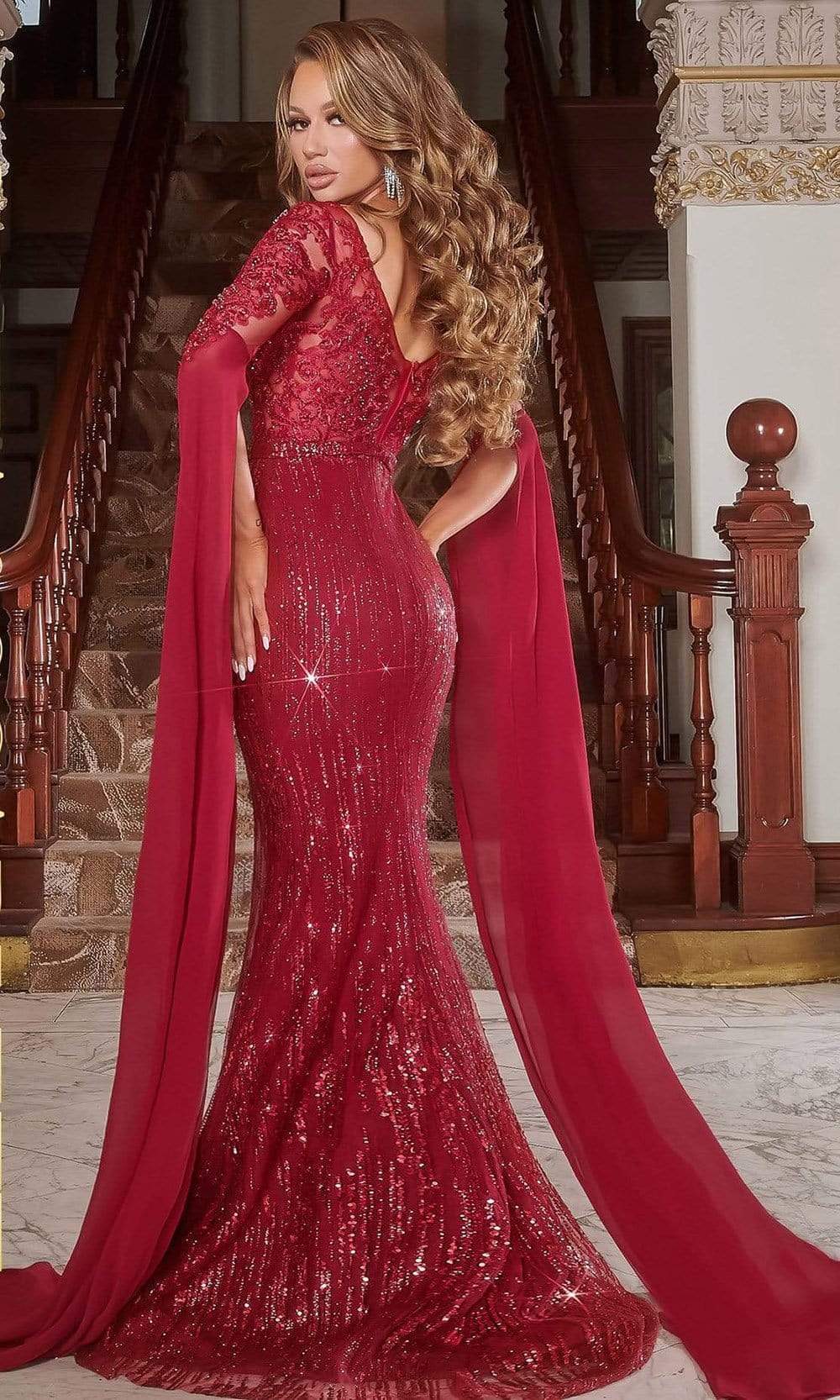 Portia and Scarlett's Enchanting Illusion Gown: A Vision of Elegance for Special Occasions