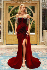 Captivating Elegance: Portia and Scarlett's Enchanting Off-Shoulder Gown