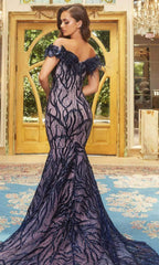 Enchanting Mermaid Dress: Portia and Scarlett's Feather-Adorned Masterpiece