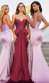 Portia and Scarlett: Captivating Strapless Masterpiece for Formal Splendor (PS22230)