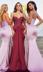Portia and Scarlett: Captivating Strapless Masterpiece for Formal Splendor (PS22230)