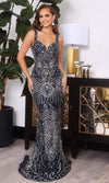 **Portia and Scarlett's Shimmering Enchantment: A Gown for Captivating Occasions**