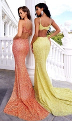 **Shimmering Sequined Mermaid Gown: Captivate the Night with Portia & Scarlett**