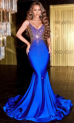 **Portia and Scarlett's Shimmering Jewel Mermaid Gown: A Captivating Silhouette for Unforgettable Occasions**