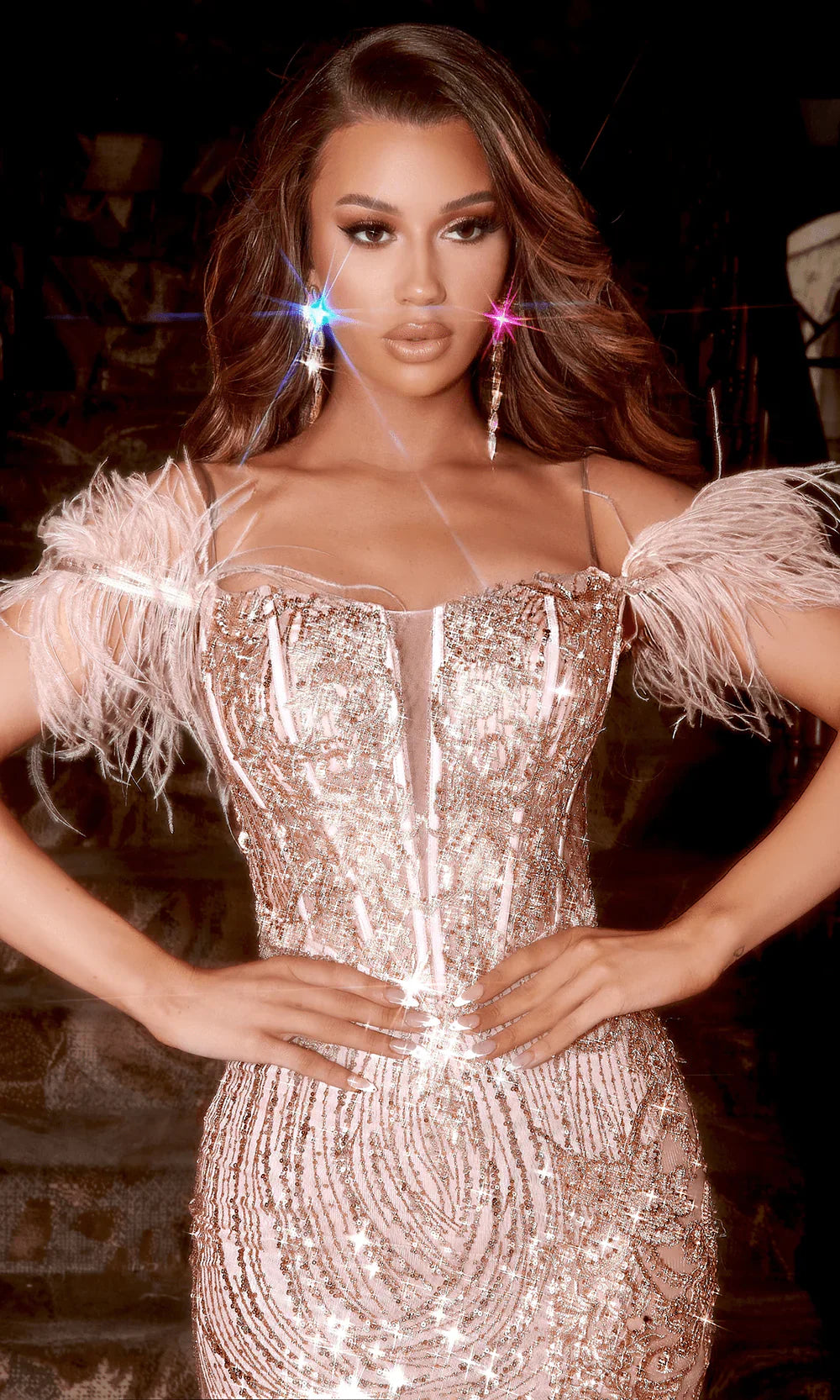 Portia and Scarlett's Enchanting Corset Gown: A Symphony of Elegance and Allure