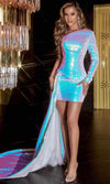 Shimmering Elegance: Portia and Scarlett's Captivating Cocktail Dress