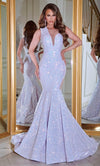 Portia and Scarlett's Lilac Illusion-Paneled Trumpet Gown: A Feminine Masterpiece for Special Occasions
