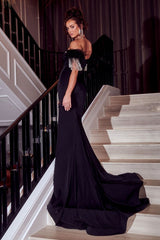 **Portia and Scarlett's Alluring Feathered Evening Gown: Elevate Your Formal Attire**