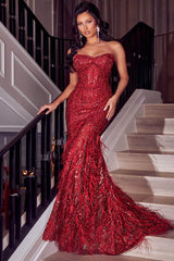 **Portia and Scarlett: Ravishing Feather-Embellished Evening Gown for Unforgettable Moments**