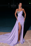 **Portia and Scarlett's Captivating Lilac Gown: A Symphony of Elegance for Memorable Occasions**