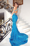 Portia and Scarlett's Shimmering Sequined Mermaid Dress for Unforgettable Occasions