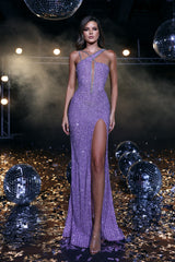 Portia and Scarlett's Beaded Halter Evening Gown: Shimmering Elegance for Special Occasions