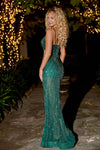Captivating Elegance: Portia and Scarlett PS23721c Sequin and Bead Gown