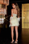 Shimmering Masterpiece: Portia and Scarlett's Embellished Gown for Captivating Occasions