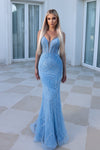 Portia and Scarlett's Enchanting Beaded Trumpet Dress: Elevate Your Evening Glamour