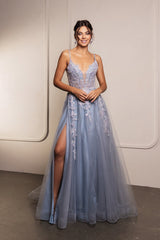 Sweetheart Beaded High Slit Gala Gown RQ8137