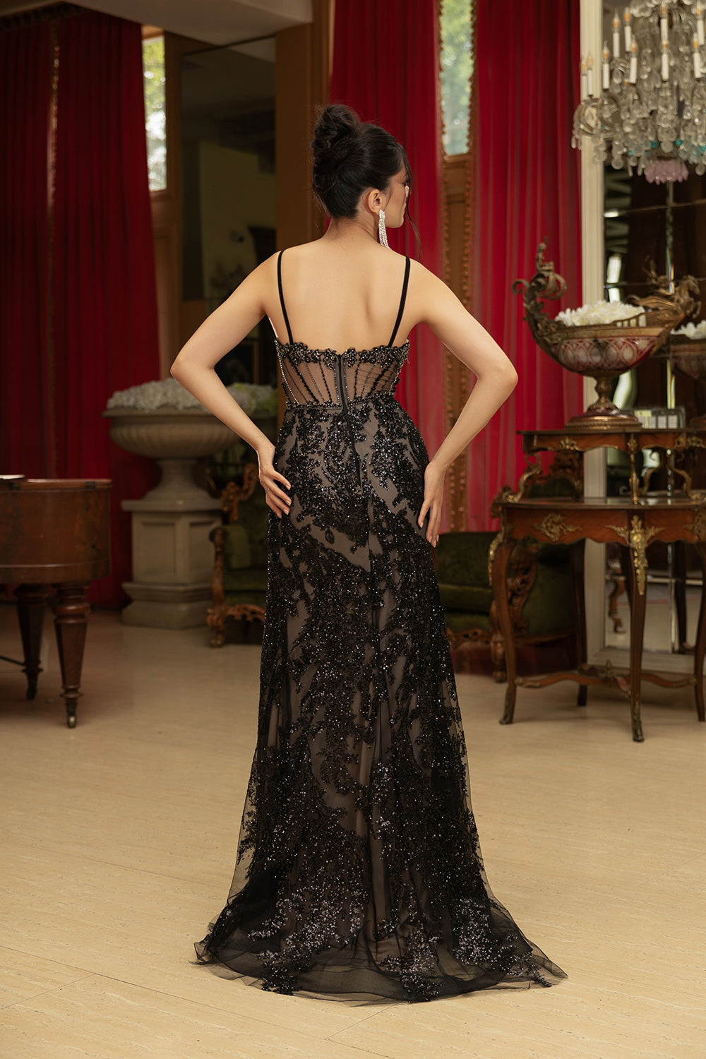 Sequin Sheath Gala Gown RQ8160 by Royal Queen