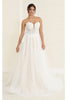 Bridal Dress Sweetheart A-Line Wedding Gown By Royal Queen RQ8131 - IVORY/NUDE / 4 - Dress