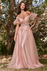 **Shimmering Enchantment: Ethereal Evening Gown for Unforgettable Occasions**
