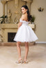 Cocktail Sweetheart Off The Shoulder A-Line Dress By May Queen MQ2159 - Dress