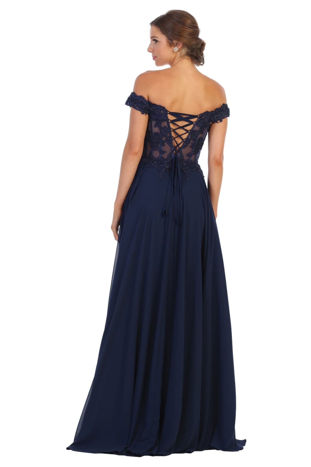 Elegant Formal Embroidered Prom Gown And Plus Size
