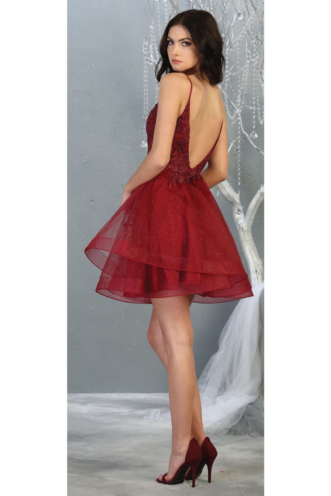 Embellished Graduation Dress