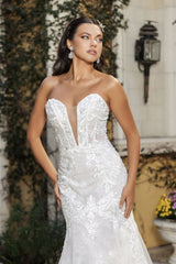 Engagement Dress Strapless Mermaid Bridal Gown By Royal Queen RQ8145 - Dress