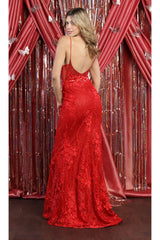 Prom Embroidered Evening Gown - Dress