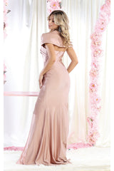 Pleated Fitted Mermaid Dress - Dress