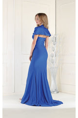 Pleated Fitted Mermaid Dress - Dress