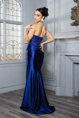 Evening Dress Sweetheart High Side Slit Gala Gown By May Queen MQ2152 - Dress