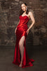 Evening Dress Sweetheart High Side Slit Gala Gown By May Queen MQ2152 - RED / 4 - Dress