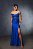 Evening Dress Sweetheart Sequin Mermaid Prom Gown By May Queen MQ2148 - ROYAL BLUE / 4 - Dress